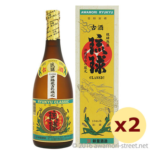 琉球クラシック 古酒 25度,720ml ×2本セット / 新里酒造