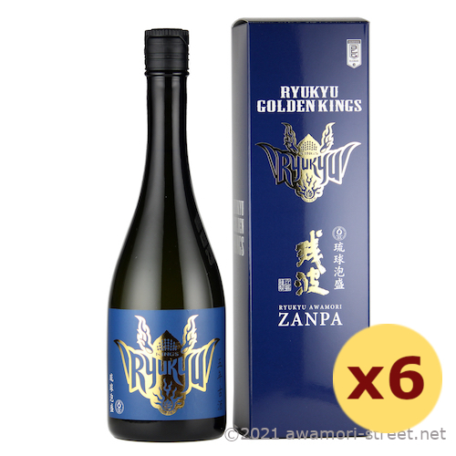 琉球ゴールデンキングス コラボレーションボトル 5年古酒 30度,720ml x 6本セット / 比嘉酒造