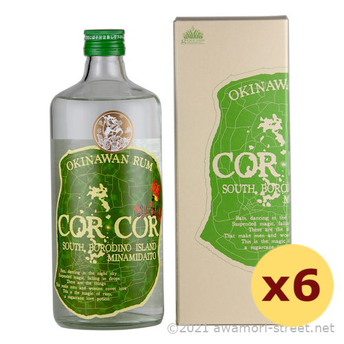 COR COR AGRICOLE 緑 40度,720ml x 6本セット ラム酒 / グレイス・ラム