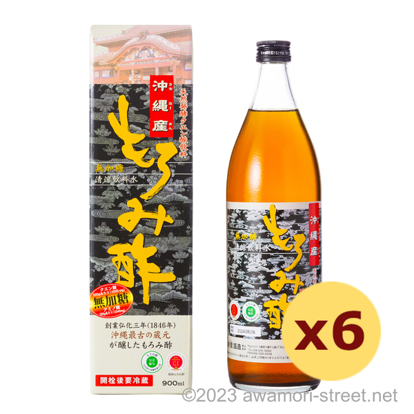 沖縄産もろみ酢 無糖 900ml x 6本セット / 新里酒造