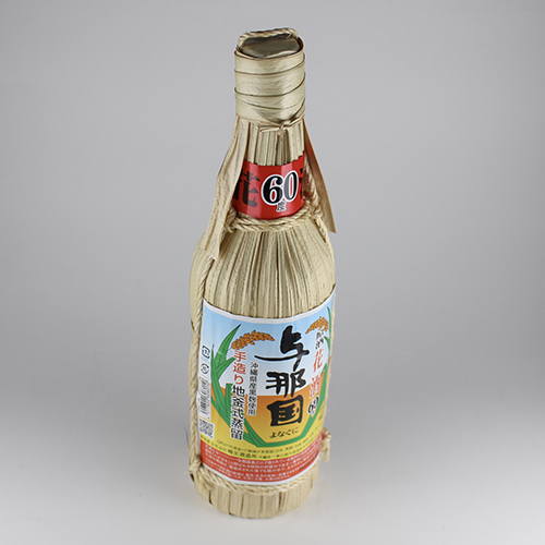 花酒 与那国 クバ巻き 60度,600ml x 6本セット / 崎元酒造 / 泡盛 