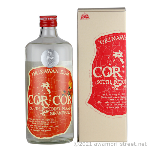 COR COR 赤 40度,720ml / グレイス・ラム 南大東島のラム酒