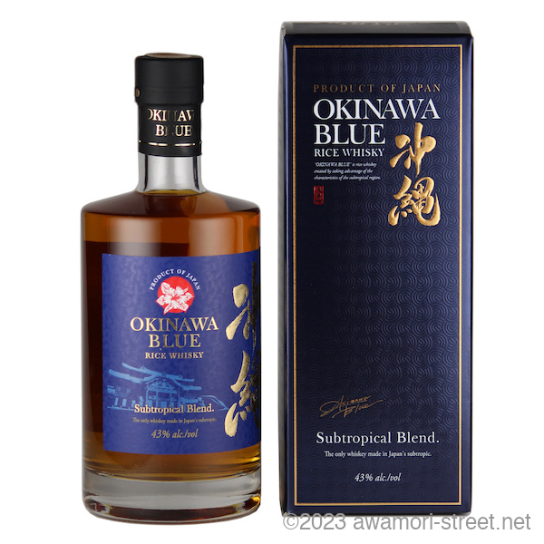 沖縄BLUE 43度,750ml / 久米仙酒造 / 沖縄発ライスウイスキー