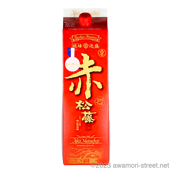 赤の松藤 黒糖酵母仕込み 紙パック 30度,1800ml / 崎山酒造廠
