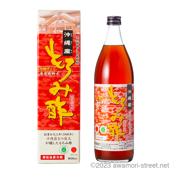 沖縄産もろみ酢 黒糖入り 900ml / 新里酒造