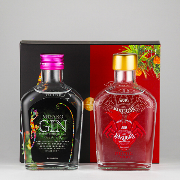 MAKUGAN・MIYAKO GIN 200ml セット ラム酒 ジン / 多良川