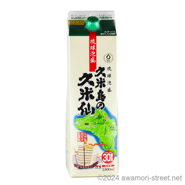 久米島の久米仙 紙パック 30度,1800ml / 久米島の久米仙