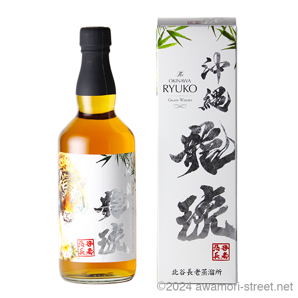 沖縄龍虎 Grain Whiskey 40度,700ml / 北谷長老酒造