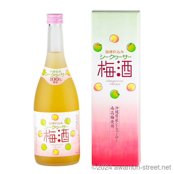 泡盛仕込み シークヮーサー梅酒 12度,720ml / ヘリオス酒造