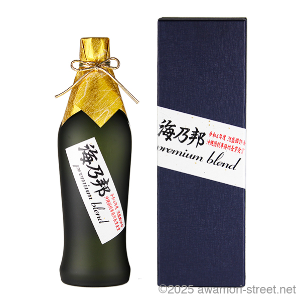 海乃邦 Premium blend 12年古酒 42度,720ml 令和6年度泡盛鑑評会沖縄国税事務所長賞 / 沖縄県酒造協同組合