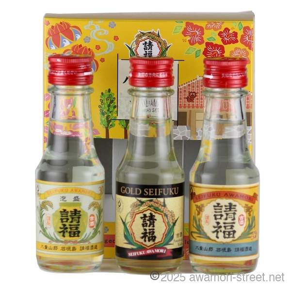 請福 古酒ミニ3本セット 100ml x 3 / 請福酒造