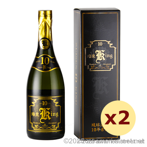 瑞泉 King crown 10年古酒 30度,720ml x 2本セット / 瑞泉酒造