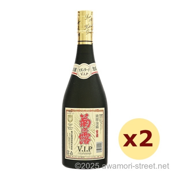 菊之露 V.I.Pスタンダード 古酒 30度,720ml ×2本セット / 菊之露酒造