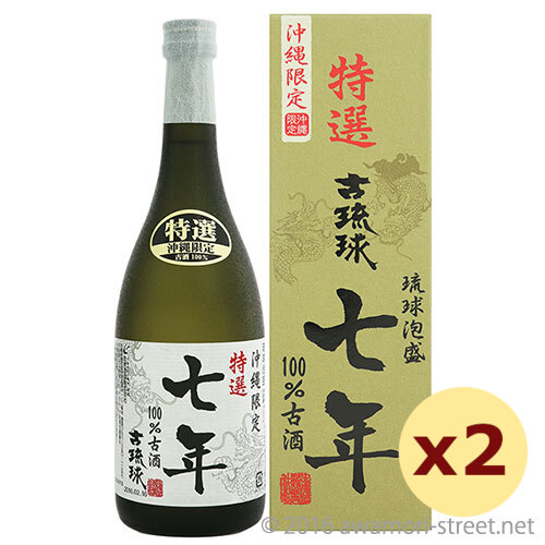 古琉球 7年100%古酒 25度,720ml ×2本セット / 忠孝酒造