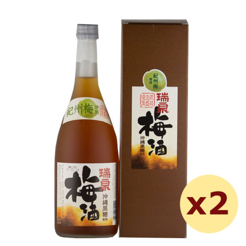 沖縄黒糖使用梅酒 12度,720ml ×2本セット / 瑞泉酒造
