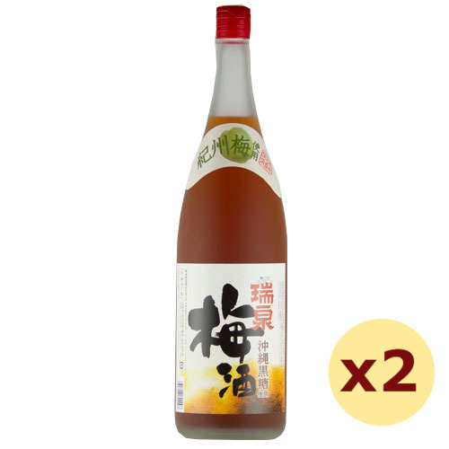 沖縄黒糖使用梅酒 12度,1800ml ×2本セット / 瑞泉酒造