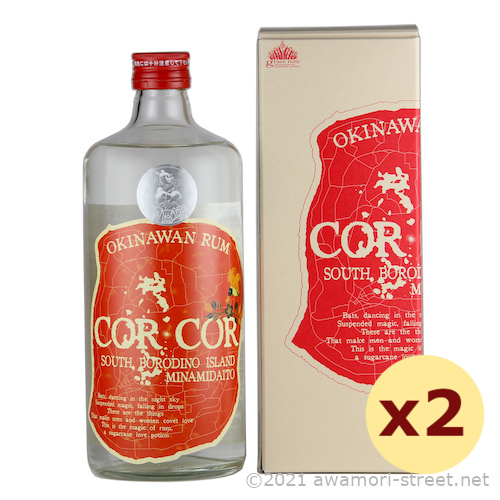 COR COR 赤 40度,720ml x 2本セット ラム酒 / グレイス・ラム / 泡盛 