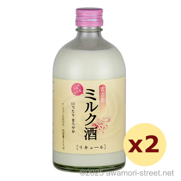 宮古島 ミルク酒 12度,500ml x 2本セット / 多良川