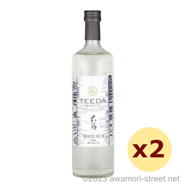 TEEDA WHITE 40度,700ml x 2本セット ラム酒 / ヘリオス酒造