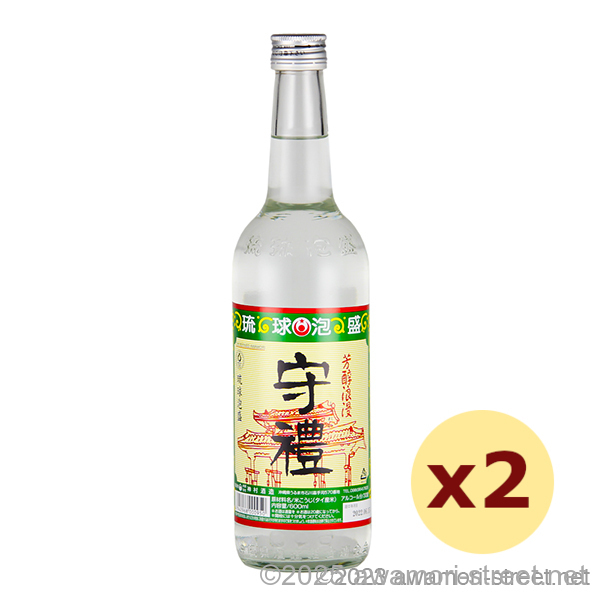 守禮 30度,600ml x 2本セット / 神村酒造