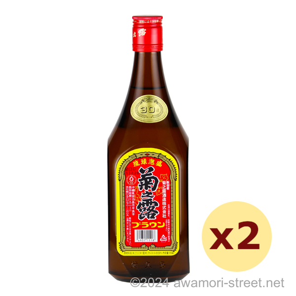 菊之露 ブラウン 30度,720ml x 2本セット / 菊之露酒造