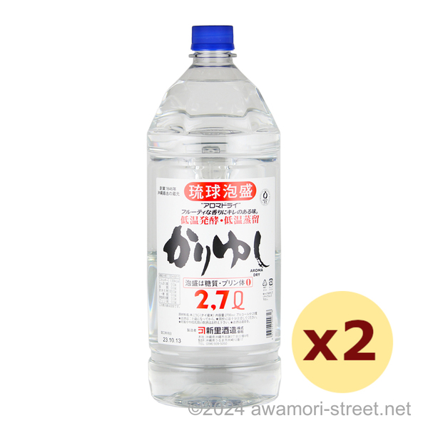 かりゆし ペットボトル 25度,2700ml x 2本セット / 新里酒造