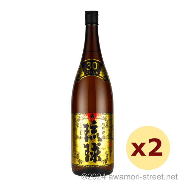 琉球ゴールド 古酒60%ブレンド 30度,1800ml x 2本セット / 新里酒造
