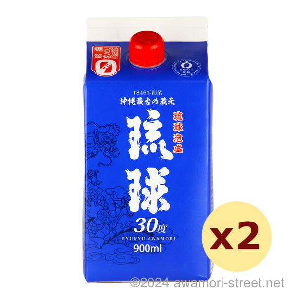 琉球 紙パック 30度,900ml x 2本セット / 新里酒造