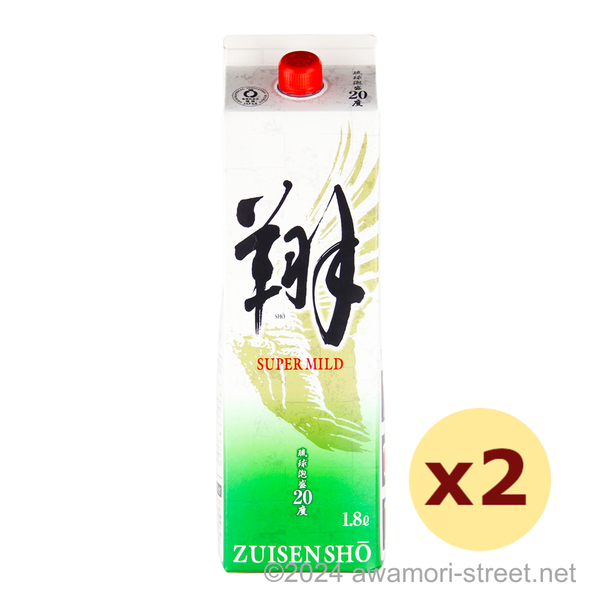 翔スーパーマイルド 紙パック 20度,1800ml x 2本セット / 瑞泉酒造