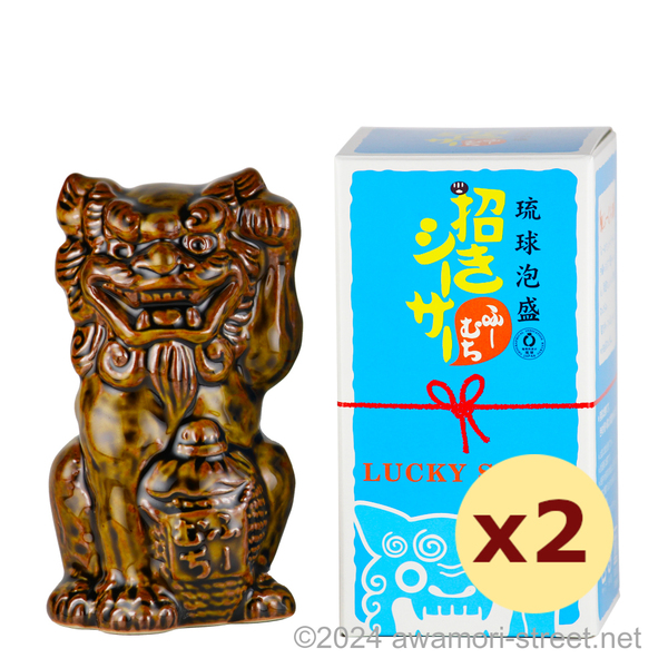 瑞泉 招きシーサー ふーむち 20度,180ml ミニボトル x 2本セット / 瑞泉酒造