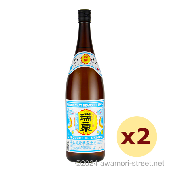 瑞泉 43度,1800ml x 2本セット / 瑞泉酒造