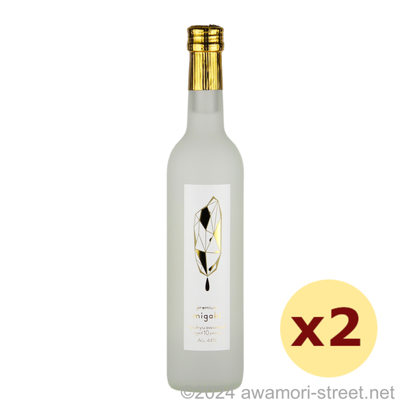 premium migaki 10年古酒 44度,500ml x 2本セット / 瑞泉酒造