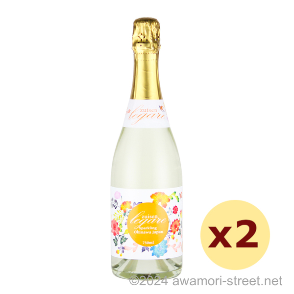 スパークリング泡盛 ZUISEN LEGARE 11度,750ml x 2本セット / 瑞泉酒造