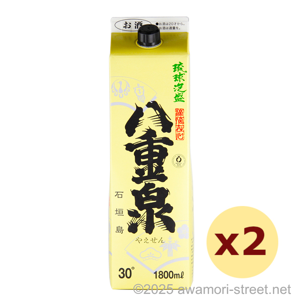 八重泉 紙パック 30度,1800ml x 2本セット / 八重泉酒造