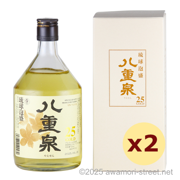 八重泉GOLD 25度,720ml x 2本セット / 八重泉酒造