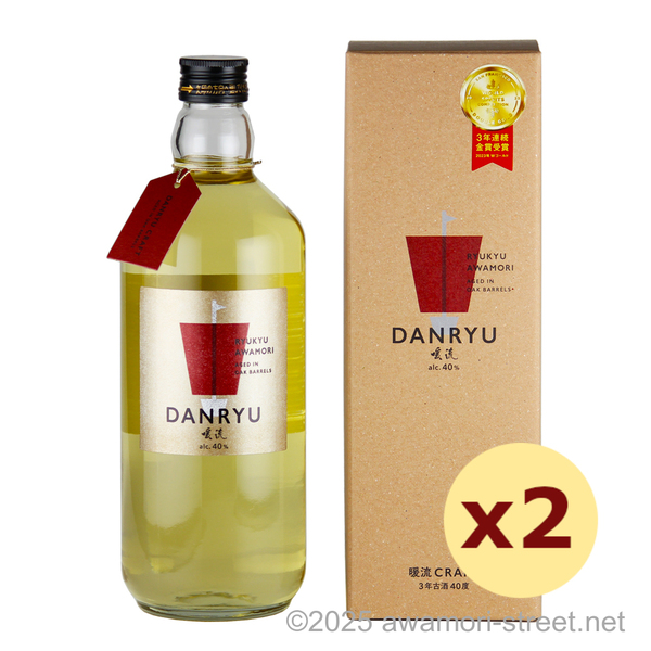 暖流 CRAFT 3年古酒 40度,720ml x 2本セット ウイスキー樽熟成の琥珀色泡盛 / 神村酒造