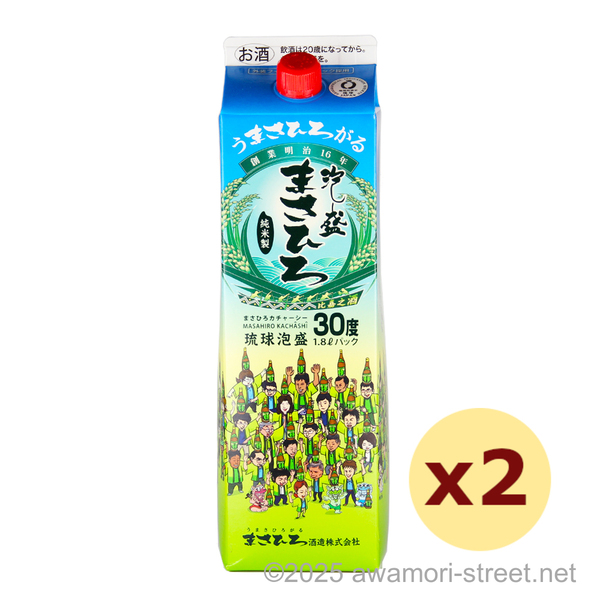 まさひろ カチャーシーパック 30度,1800ml x 2本セット / まさひろ酒造