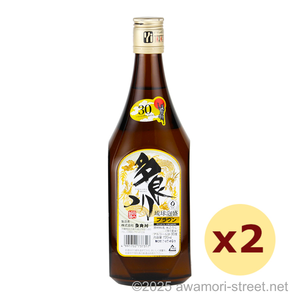 多良川 ブラウン 30度,720ml x 2本セット / 多良川