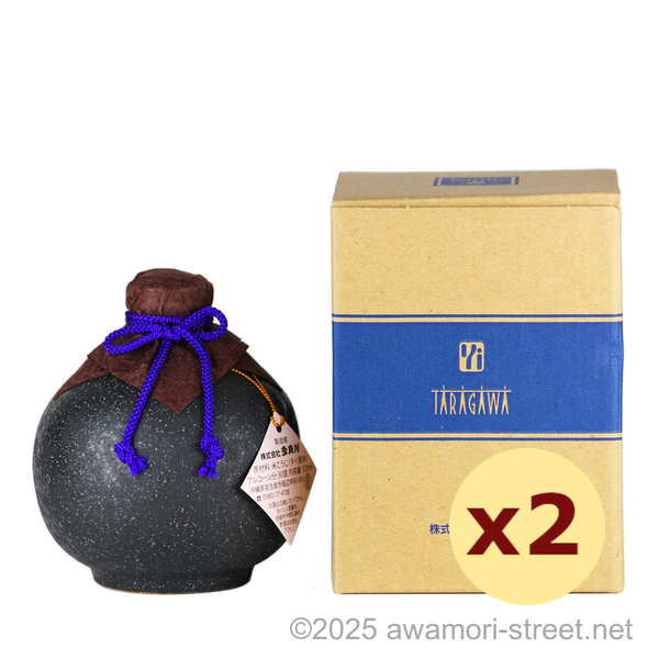 多良川 黒玉 ゆず壺 30度,320ml ハーフボトル x 2本セット / 多良川