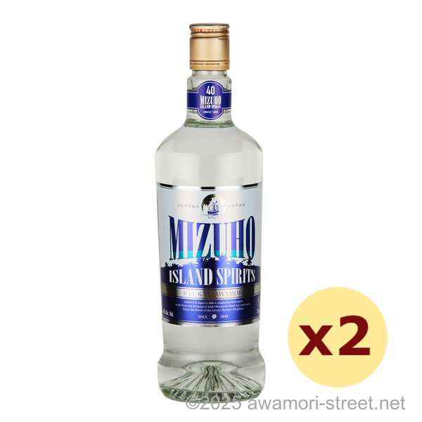 MIZUHO ISLAND SPIRITS 40度,720ml x 2本セット / 瑞穂酒造