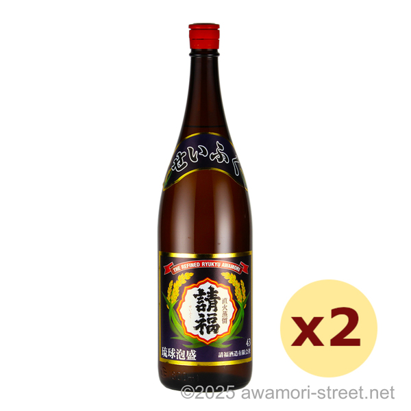 直火請福 43度,1800ml x 2本セット / 請福酒造