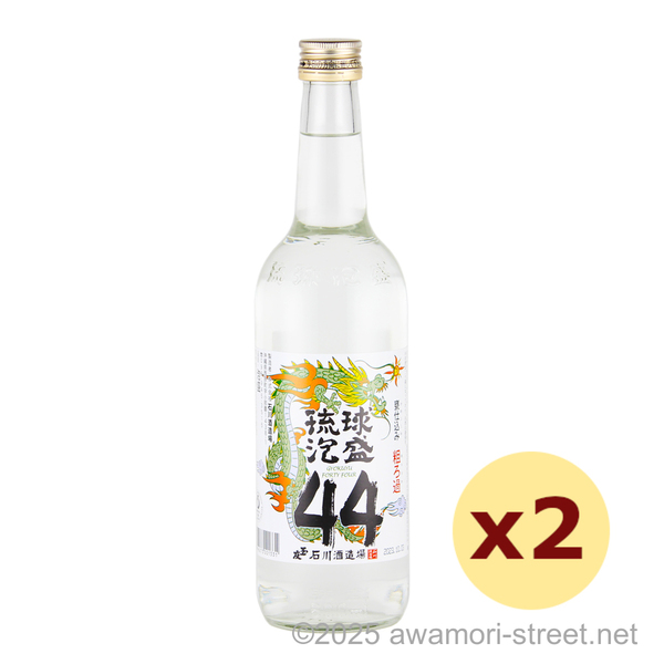 玉友 甕仕込み 粗ろ過 44度,600ml x 2本セット / 石川酒造場