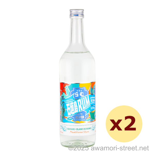 石垣島RUM SILVER 40度,700ml x 2本セット / 請福酒造