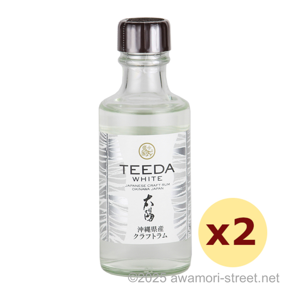 TEEDA WHITE 40度,180ml ミニボトル x 2本セット ラム酒 / ヘリオス酒造