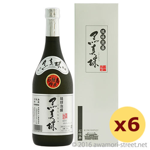 黒真珠 43度,720ml ×6本セット / 八重泉酒造