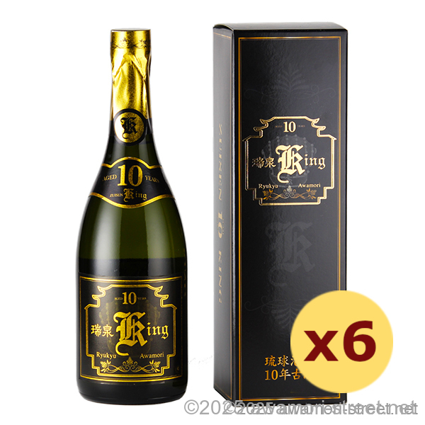 瑞泉 King crown 10年古酒 30度,720ml x 6本セット / 瑞泉酒造