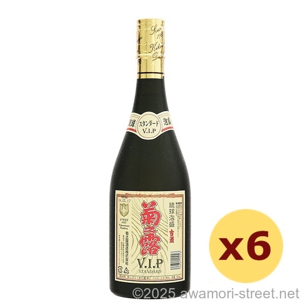 菊之露 V.I.Pスタンダード 古酒 30度,720ml × 6本セット / 菊之露酒造