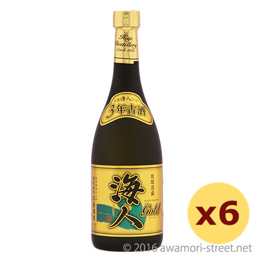 海人 ゴールド 3年古酒 30度,720ml ×6本セット / まさひろ酒造