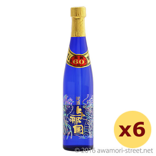 花酒 与那国 ブルーボトル 60度,500ml ×6本セット / 崎元酒造
