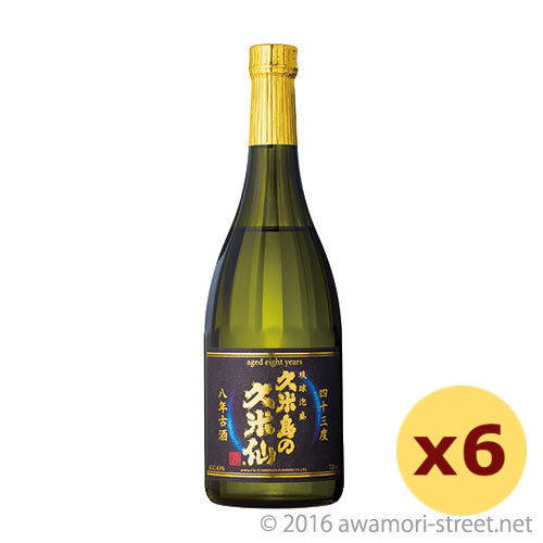 久米島の久米仙 8年古酒 43度,720ml ×6本セット / 久米島の久米仙